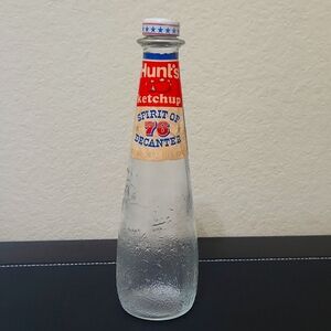 Vintage Hunt's Ketchup Spirit of 76 Decanter Bottle